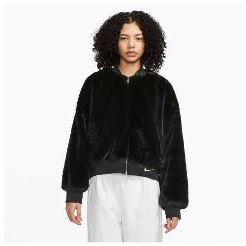 Nike Γυναικείο μπουφάν Sportswear Faux Fur Bomber